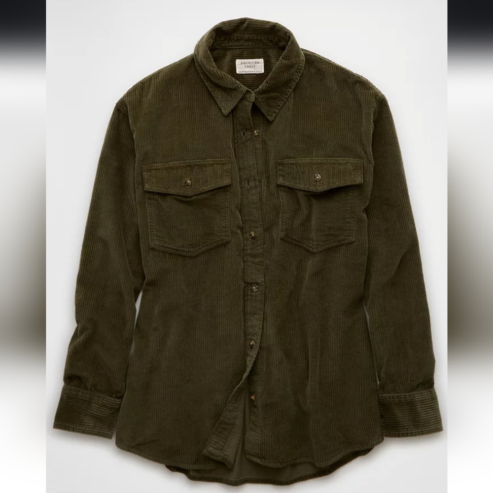 American Eagle Oversized Corduroy Shacket